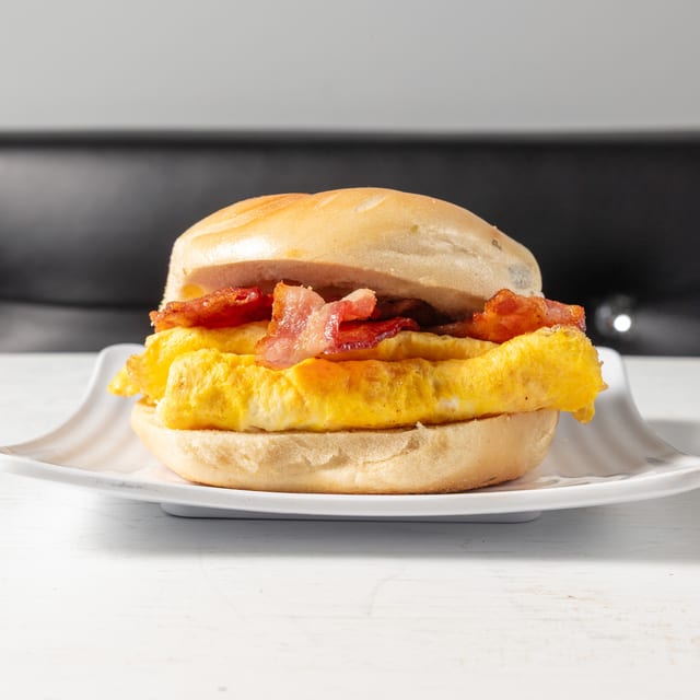 Egg Sandwich with Sausage, Bacon or Ham.
